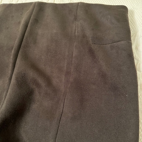 Zara Basic Cocoa Faux Suede AnkleZip Pants Medium - Picture 5 of 12